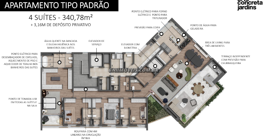 Apartamento, 4 quartos, 340 m² - Foto 13