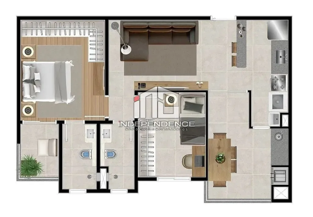 Apartamento, 2 quartos, 62 m² - Foto 61