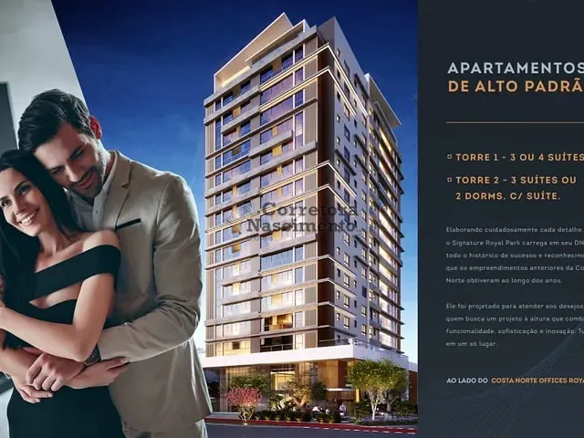 Apartamento com 120m² 3 quartos e 4 banheiros, à venda, no bairro Royal Park em São José dos Campos