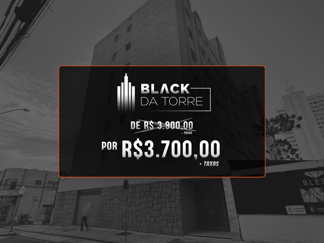 BLACK DA TORRE: De R$ 3.900,00 por R$ 3.700,00! Locação - Apartamento Mobiliado, 4 quartos sendo 1 suíte, 2 vagas, 215 m², Edifício Imperador, Centro.