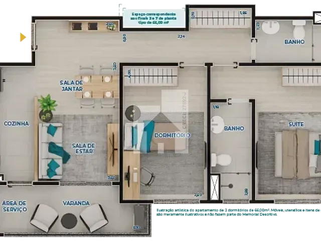 Apartamento 2 quartos e 2 banheiros, à venda, no bairro Jardim Primavera em Itupeva