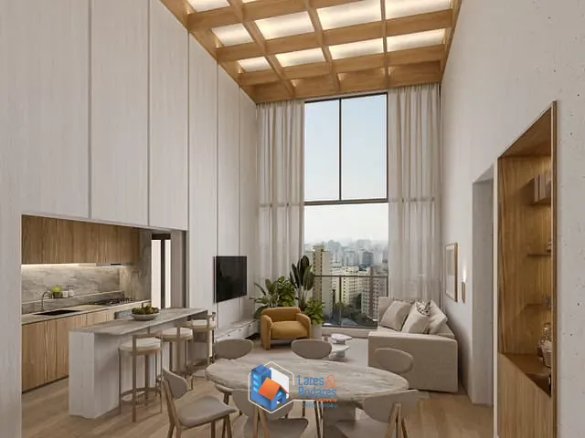 Apartamento com 1200m² 2 quartos e 3 banheiros, à venda, no bairro Cerqueira César em São Paulo
