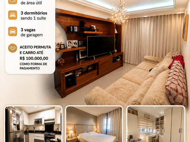 Apartamento 3 quartos e 2 banheiros, à venda, no bairro Santa Maria em São Caetano do Sul