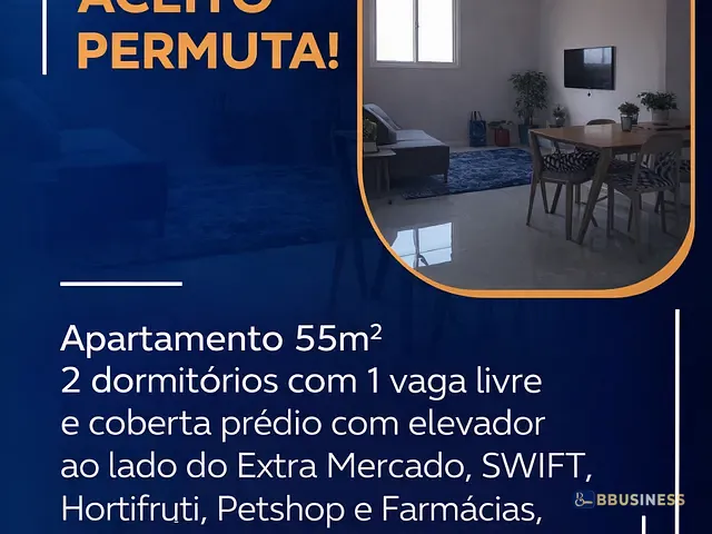 Apartamento com 55m² 2 quartos e 1 banheiro, à venda, no bairro Nova Gerty em São Caetano do Sul