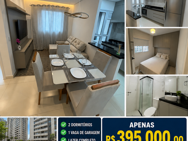 Apartamento com 40m² 2 quartos e 1 banheiro, à venda, no bairro Vila Vermelha em São Paulo