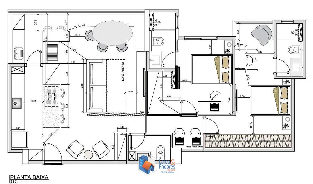 Apartamento, 2 quartos, 90 m² - Foto 19