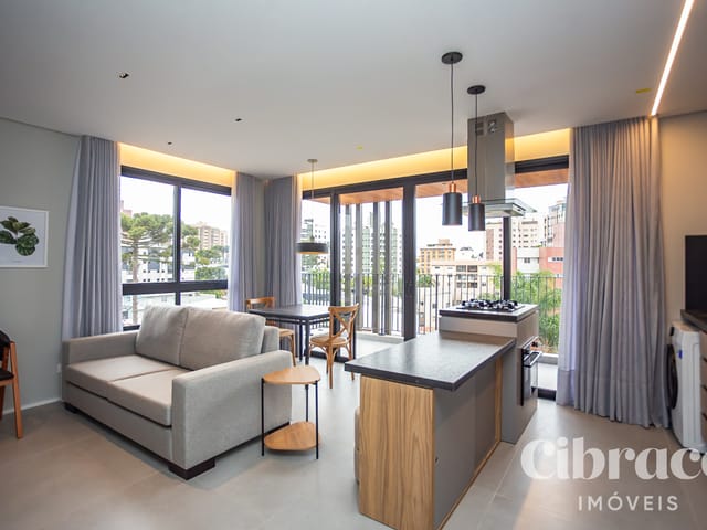 Apartamento 1 quarto e 1 banheiro, para alugar, no bairro Bigorrilho em Curitiba