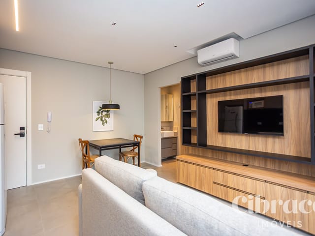Apartamento 1 quarto e 1 banheiro, para alugar, no bairro Bigorrilho em Curitiba