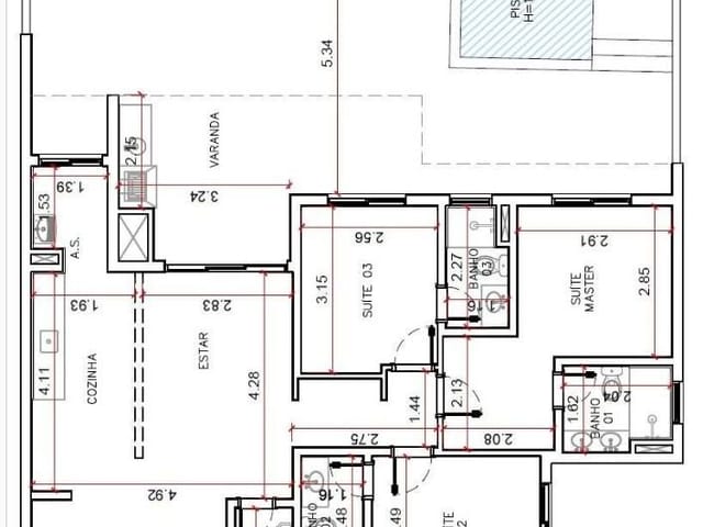 Apartamento com 108m² 3 quartos e 3 banheiros, à venda, no bairro Vila de São Fernando em Cotia