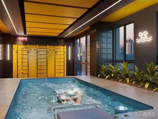 Apartamento com 25m² 1 quarto e 1 banheiro, à venda, no bairro Brooklin Paulista em São Paulo