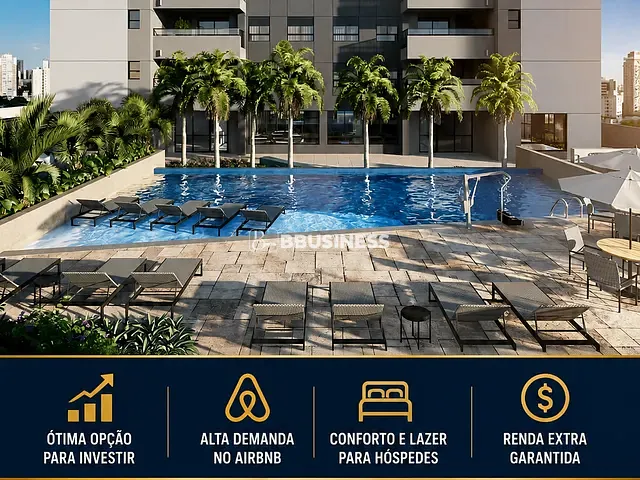 Apartamento com 25m² 1 quarto e 1 banheiro, à venda, no bairro Brooklin Paulista em São Paulo
