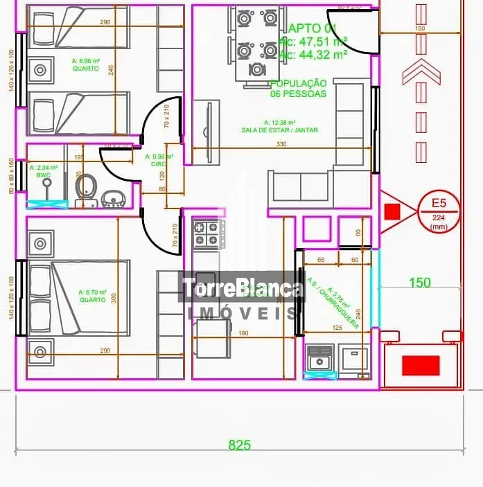 Apartamento, 2 quartos, 60 m² - Foto 9