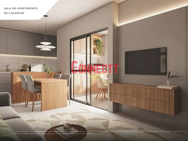 Apartamento 2 quartos e 2 banheiros, à venda, no bairro Alamedas do Botânico em Ribeirão Preto