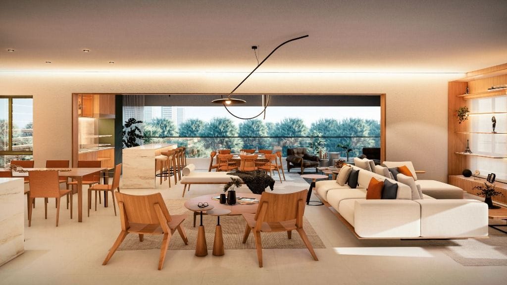 Perspectiva do Apartamento - Apartamento com 3 dormitórios à venda, 195 m² por R$ 1.950.000,00 - Vila Bocaina - Mauá/SP | ALTO PADRÃO CONSULTORIA IMOBILIÁRIA