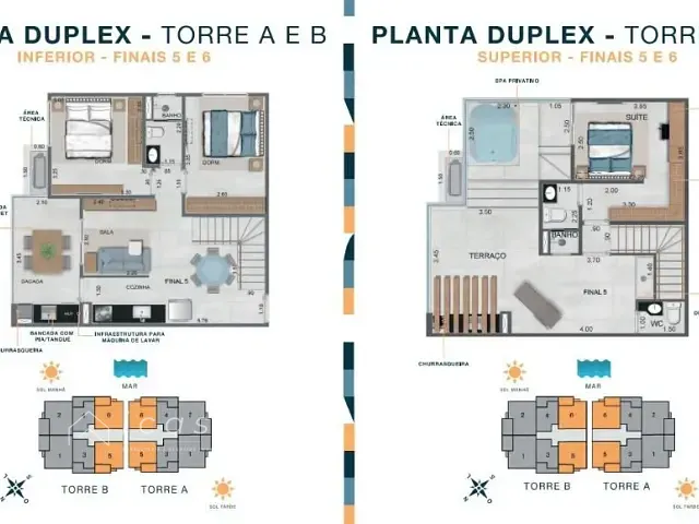 Apartamento 3 quartos e 3 banheiros, à venda, no bairro Martim de Sá em Caraguatatuba