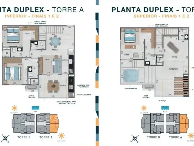 Apartamento 3 quartos e 5 banheiros, à venda, no bairro Martim de Sá em Caraguatatuba