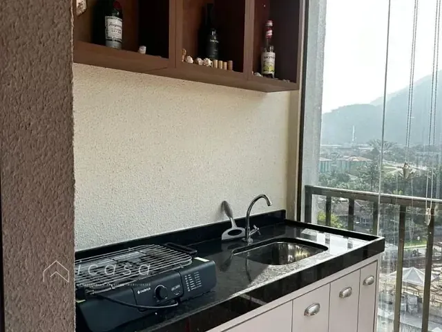 Apartamento com 62m² 2 quartos e 2 banheiros, à venda, no bairro Martim de Sá em Caraguatatuba