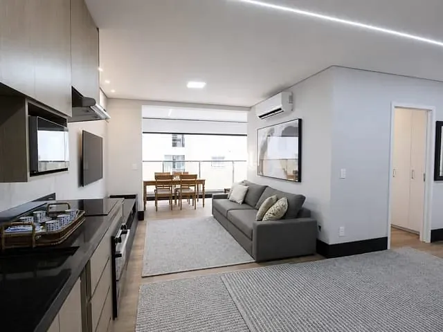 Apartamento 1 quarto e 2 banheiros, para alugar, no bairro Vila Nova Conceição em São Paulo