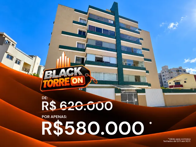 BLACK DA TORRE TÁ ON: Apartamento à Venda, 3 quartos sendo 1 suíte, 2 vagas de garagem, 117 m² - Estrela, Ponta Grossa.