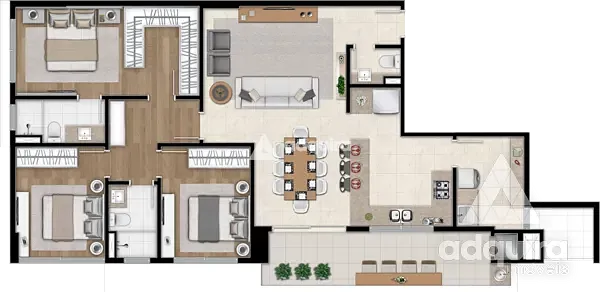 Apartamento, 3 quartos, 136 m² - Foto 5