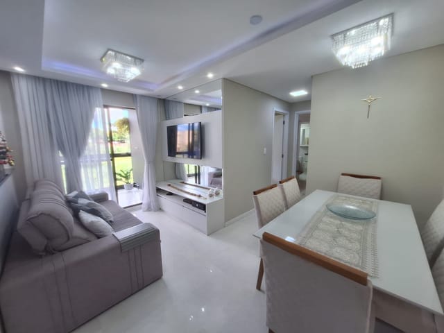 Locação - Apartamento com 2 quartos (sendo 1 suíte), 1 vaga, Sacada com churrasqueira, Colônia Dona Luiza.