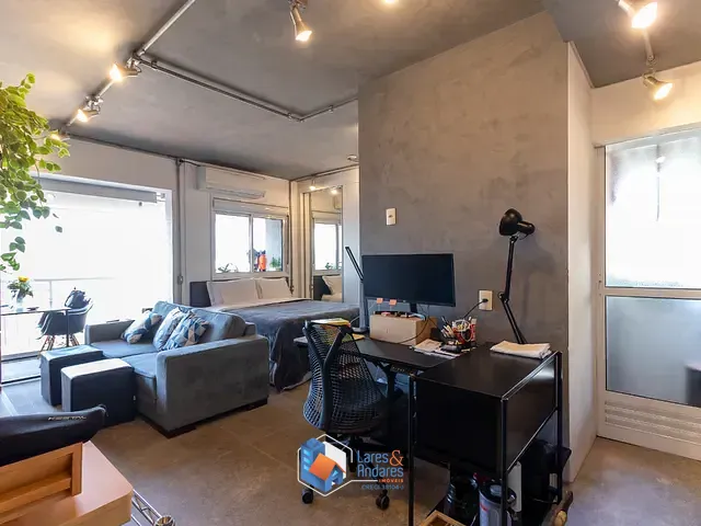 Apartamento com 44m² 1 quarto e 1 banheiro, à venda, no bairro Brooklin em São Paulo