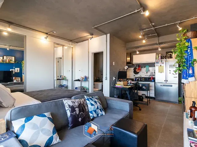 Apartamento com 44m² 1 quarto e 1 banheiro, à venda, no bairro Brooklin em São Paulo