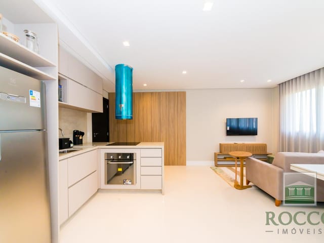 Apartamento 1 quarto e 2 banheiros, para alugar, no bairro São Francisco em Curitiba