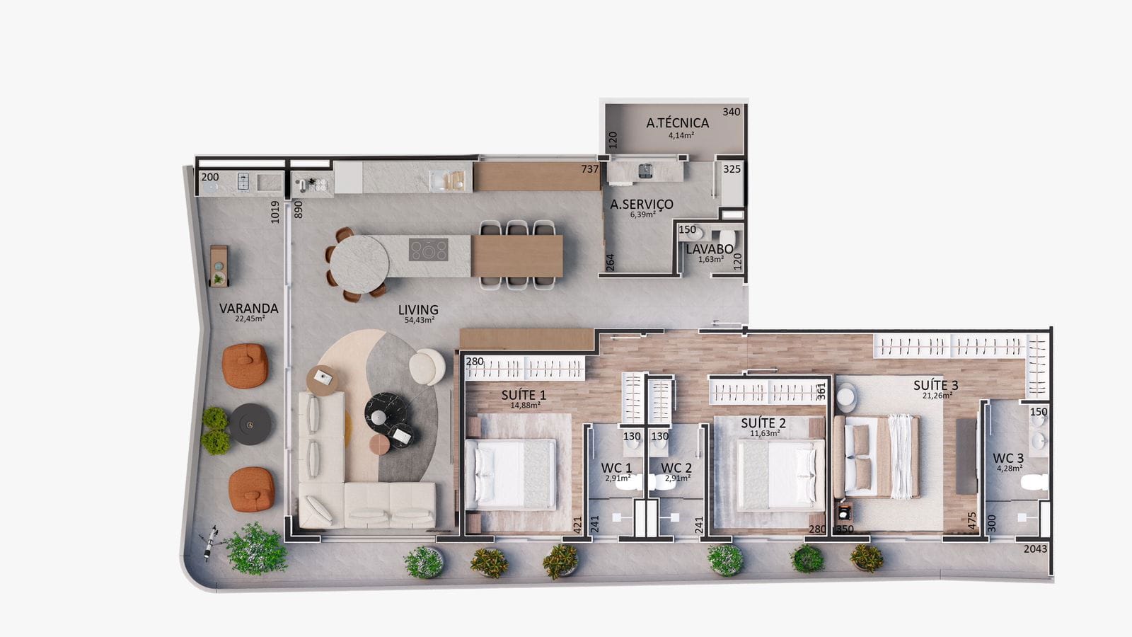 Apartamento, 3 quartos, 144 m² - Foto 17