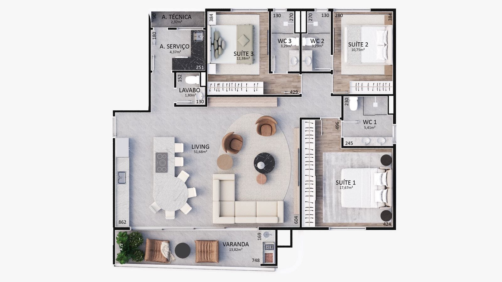 Apartamento, 3 quartos, 144 m² - Foto 15