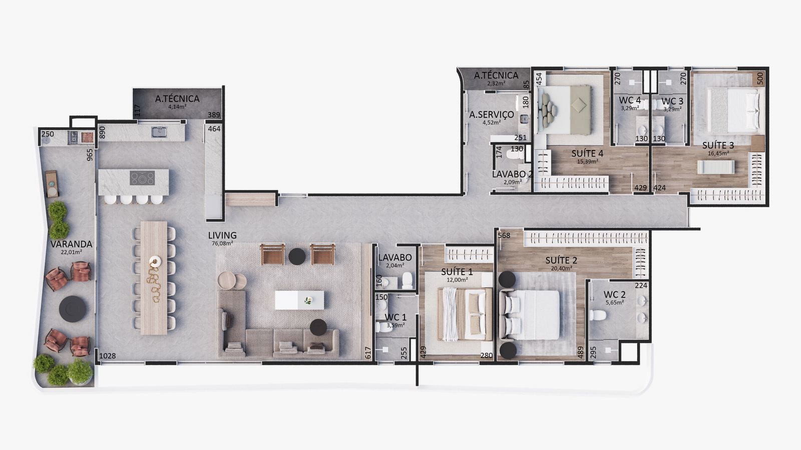 Apartamento, 3 quartos, 144 m² - Foto 16