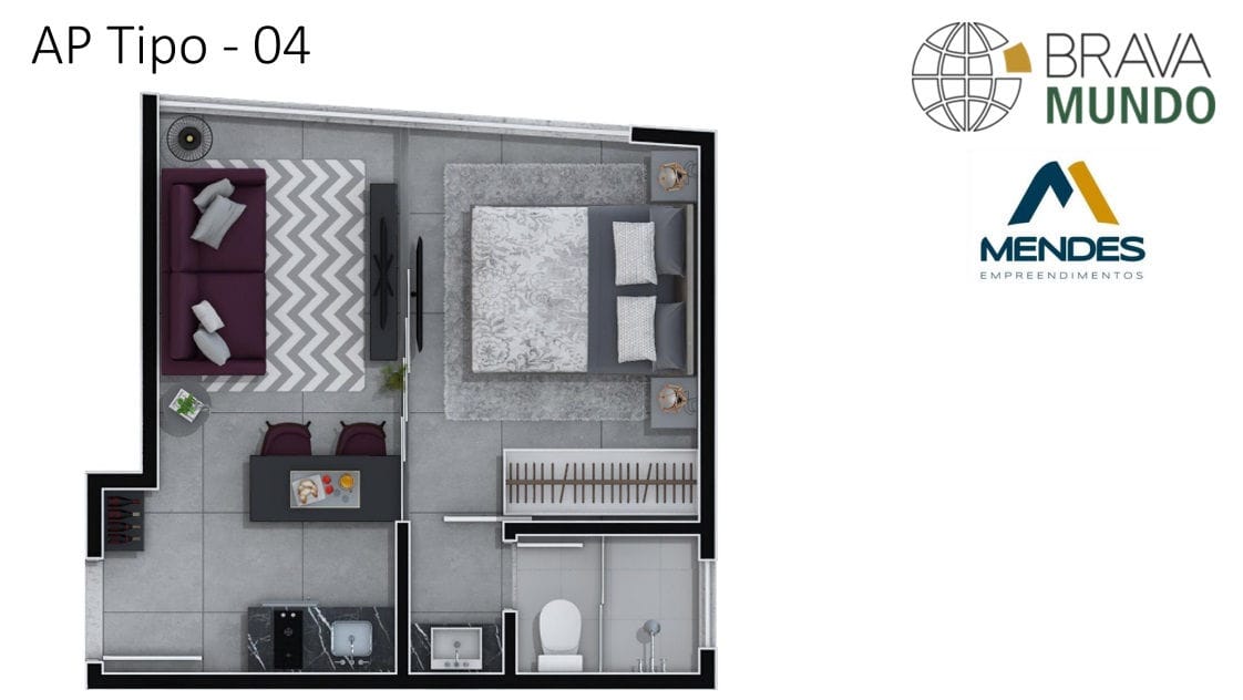 Apartamento, 1 quarto, 26 m² - Foto 63