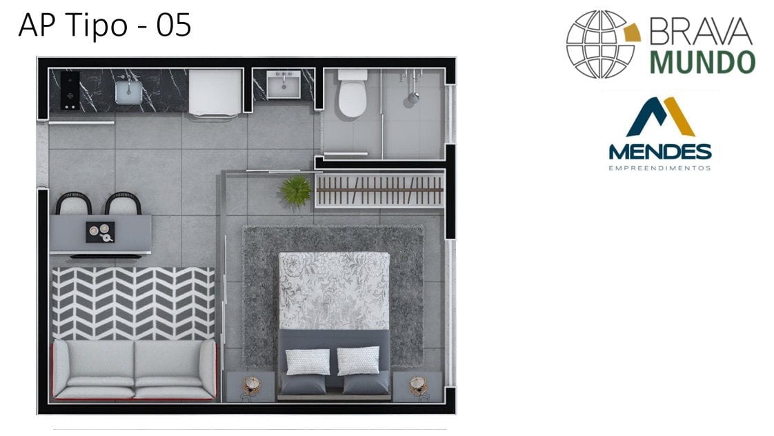 Apartamento, 1 quarto, 26 m² - Foto 64