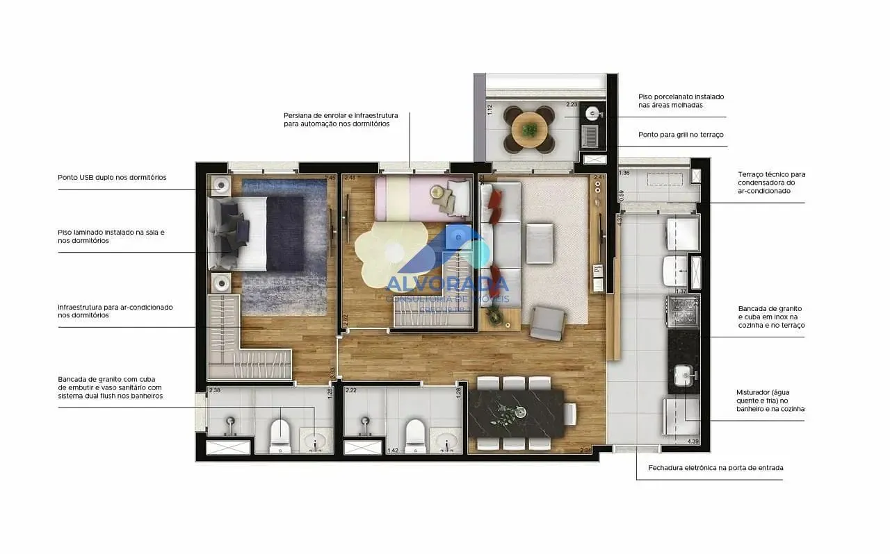 Apartamento, 2 quartos, 58 m² - Foto 16