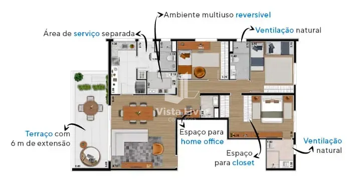 Apartamento, 2 quartos, 138 m² - Foto 24