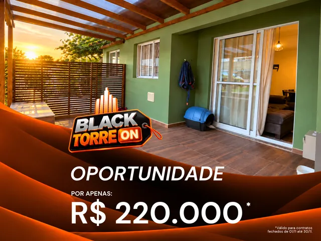 BLACK DA TORRE TÁ ON: Apartamento Garden à Venda, 2 quartos, 1 vaga, Cond. Vittace Clube - Uvaranas, Ponta Grossa.