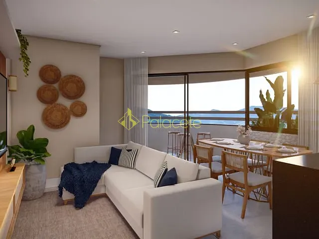 Apartamento com 69m² 2 quartos e 1 banheiro, à venda, no bairro Itaguá em Ubatuba