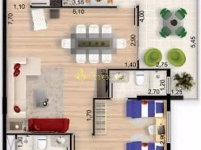 Apartamento 3 quartos e 5 banheiros, à venda, no bairro Jardim Eulália em Taubaté