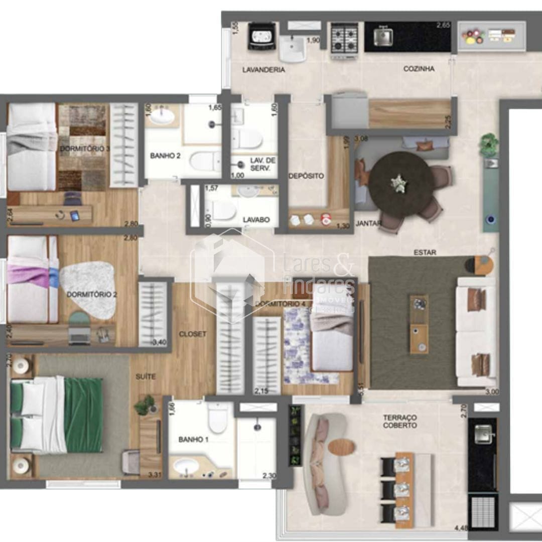 Apartamento, 3 quartos, 106 m² - Foto 55