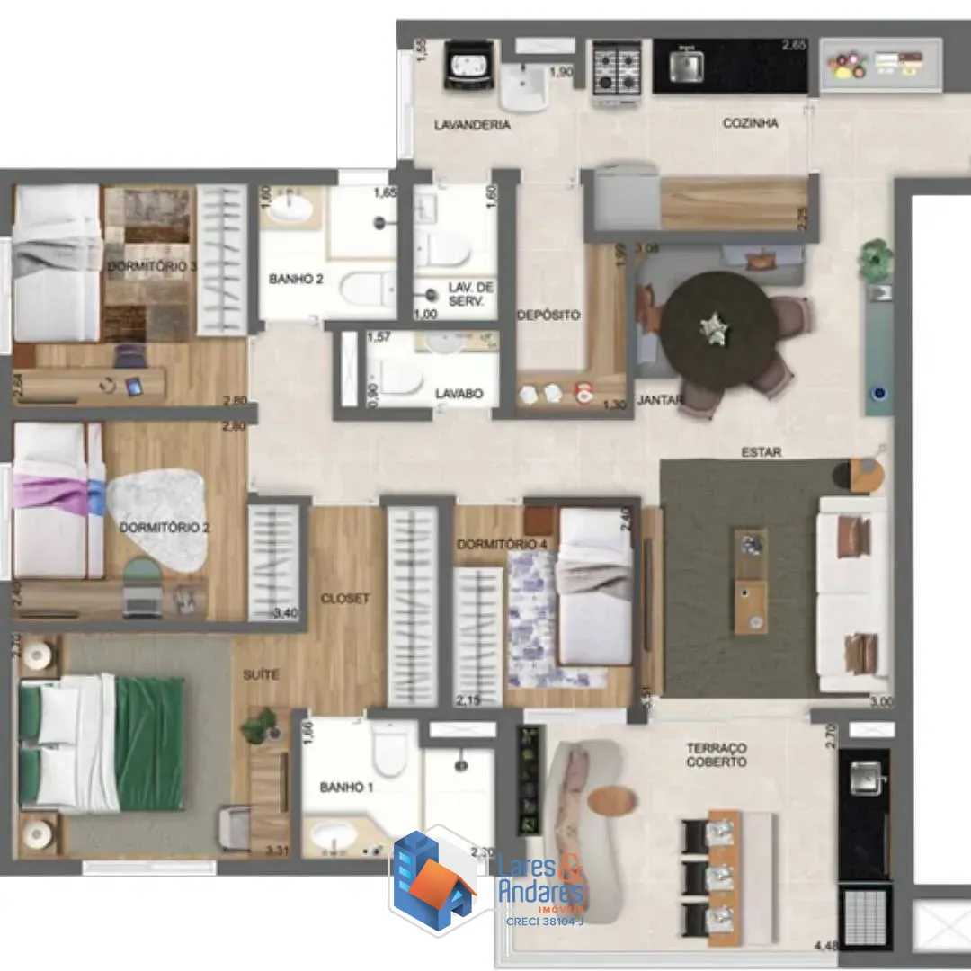 Apartamento, 3 quartos, 106 m² - Foto 55