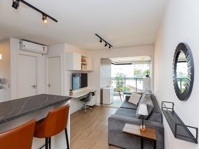 Foto do Apartamento - Apartamento para venda em Cidade Monções com 1 quarto , 42m² | Lares e Andares Imóveis