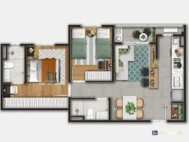 Apartamento com 8641m² 2 quartos e 1 banheiro, à venda, no bairro Jardim Nossa Senhora Auxiliadora em Campinas