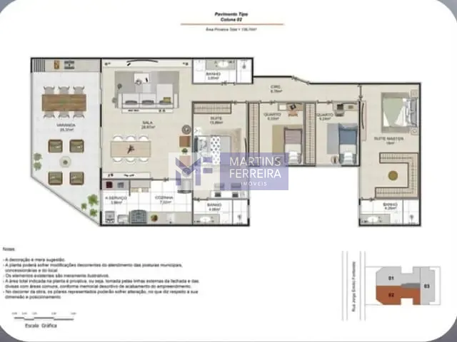 Apartamento com 137m² 4 quartos e 3 banheiros, à venda, no bairro Recreio dos Bandeirantes em Rio de Janeiro