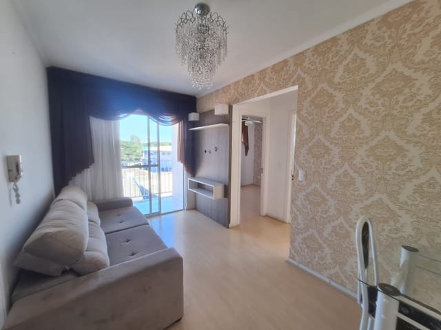 Locação - Apartamento Semimobiliado, 3 quartos, 1 vaga, Sacada com churrasqueira, Residencial Campo Alegre II, Uvaranas.