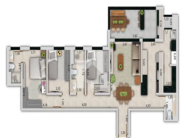 Apartamento 3 quartos e 3 banheiros, à venda, no bairro Engordadouro em Jundiaí