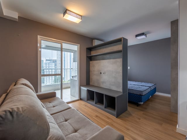 Foto do Apartamento - Apartamento para venda em Campo Belo com 1 quarto , 35m² | Lares e Andares Imóveis