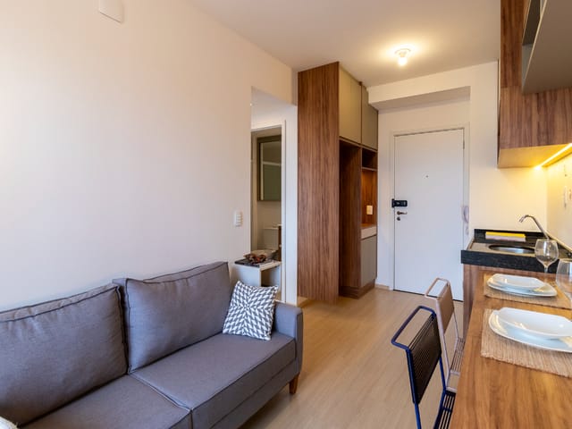 Foto do Apartamento - Apartamento para venda em Mirandópolis com 1 quarto , 29m² | Lares e Andares Imóveis