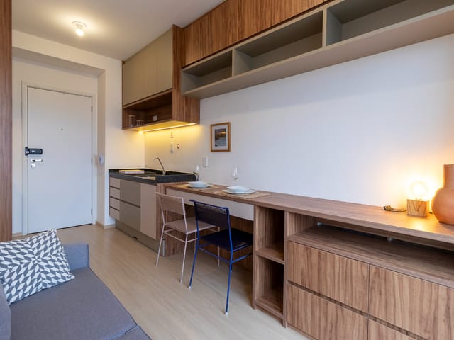 Foto do Apartamento - Apartamento para venda em Mirandópolis com 1 quarto , 29m² | Lares e Andares Imóveis