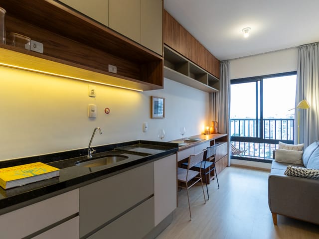 Foto do Apartamento - Apartamento para venda em Mirandópolis com 1 quarto , 29m² | Lares e Andares Imóveis