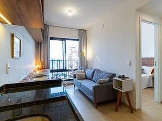 Foto do Apartamento-Apartamento tipo para venda em Mirandópolis com 1 quarto, 29m²